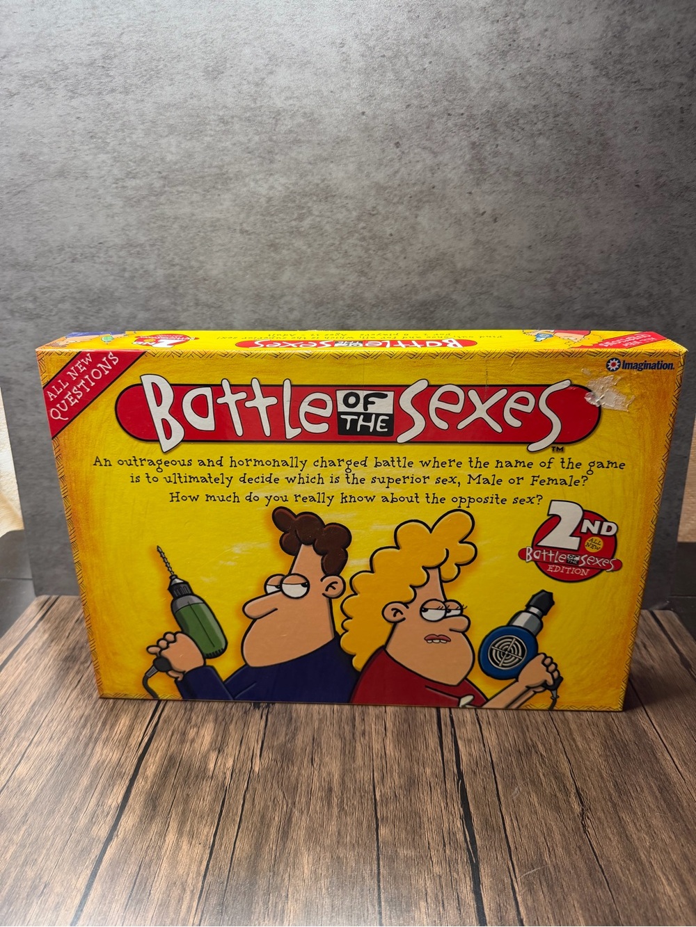 Imagination Battle of the Sexes Board Game - Yellow